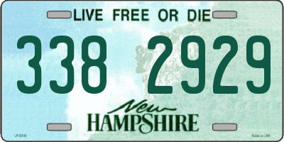 NH license plate 3382929