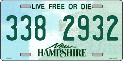 NH license plate 3382932