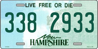 NH license plate 3382933