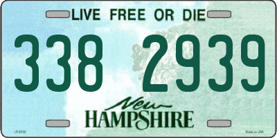 NH license plate 3382939
