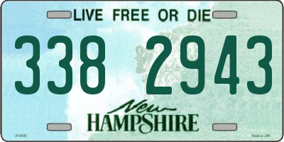 NH license plate 3382943
