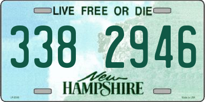 NH license plate 3382946