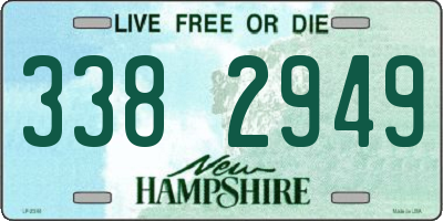 NH license plate 3382949