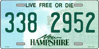 NH license plate 3382952
