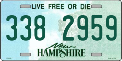 NH license plate 3382959