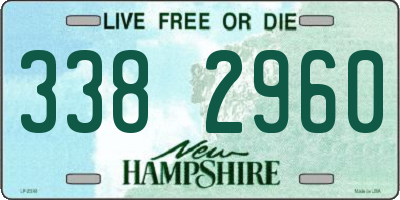 NH license plate 3382960