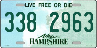 NH license plate 3382963