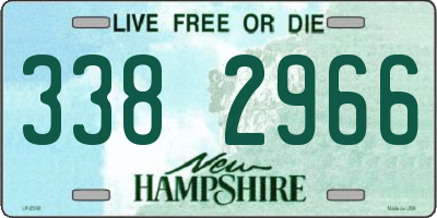 NH license plate 3382966