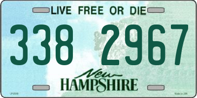 NH license plate 3382967