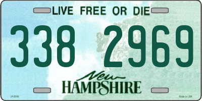 NH license plate 3382969