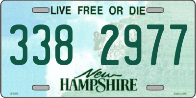 NH license plate 3382977