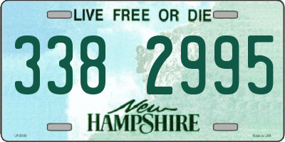 NH license plate 3382995