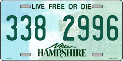 NH license plate 3382996