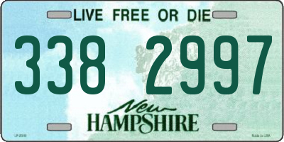 NH license plate 3382997