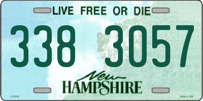 NH license plate 3383057