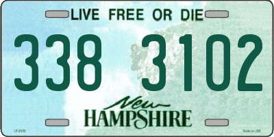 NH license plate 3383102
