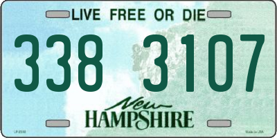 NH license plate 3383107