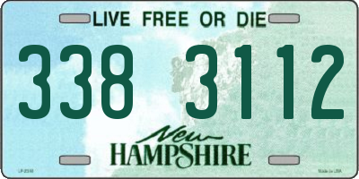 NH license plate 3383112