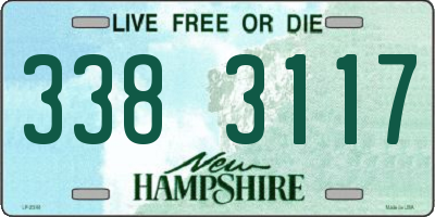 NH license plate 3383117