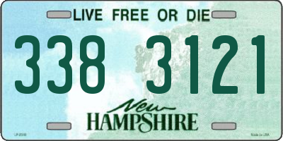 NH license plate 3383121