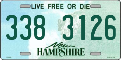 NH license plate 3383126