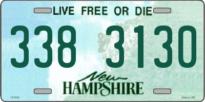 NH license plate 3383130