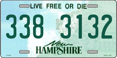 NH license plate 3383132