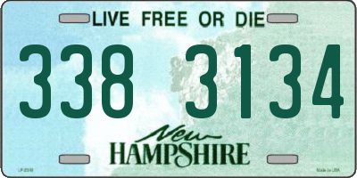 NH license plate 3383134