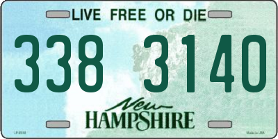 NH license plate 3383140