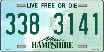 NH license plate 3383141
