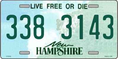 NH license plate 3383143