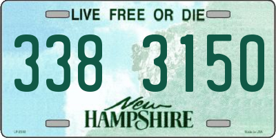 NH license plate 3383150