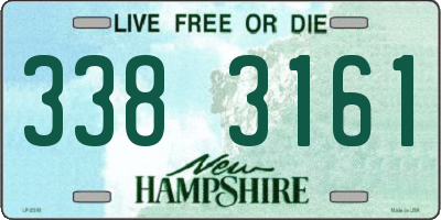 NH license plate 3383161