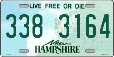 NH license plate 3383164