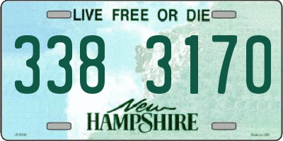NH license plate 3383170