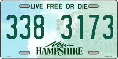 NH license plate 3383173