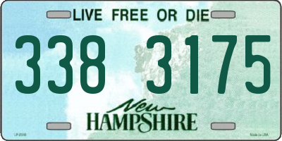 NH license plate 3383175