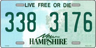 NH license plate 3383176
