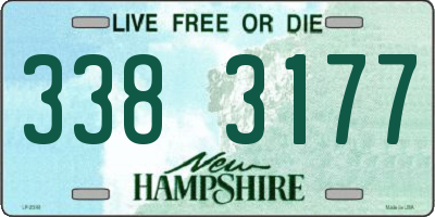 NH license plate 3383177