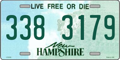 NH license plate 3383179