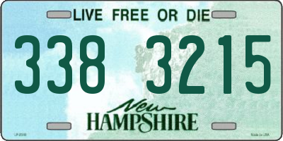 NH license plate 3383215