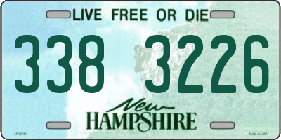 NH license plate 3383226