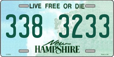 NH license plate 3383233