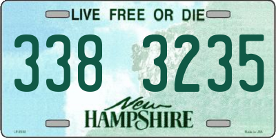 NH license plate 3383235