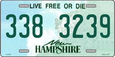 NH license plate 3383239