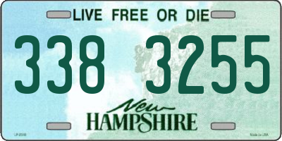 NH license plate 3383255