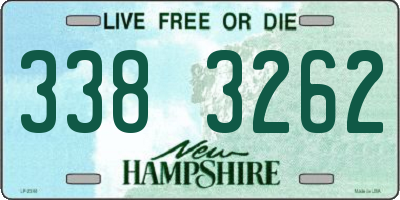 NH license plate 3383262