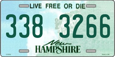 NH license plate 3383266