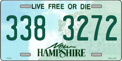 NH license plate 3383272
