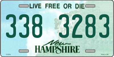 NH license plate 3383283